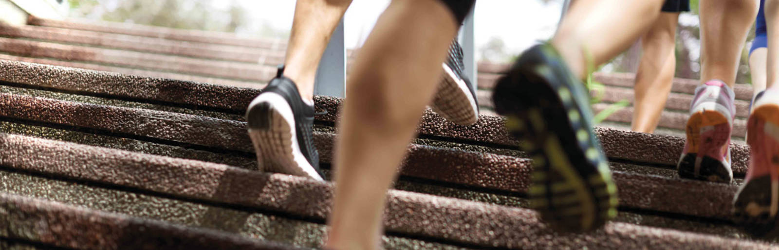 athletes running upstairs athletes running upstairs