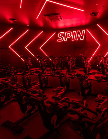 Fitness first spin room
